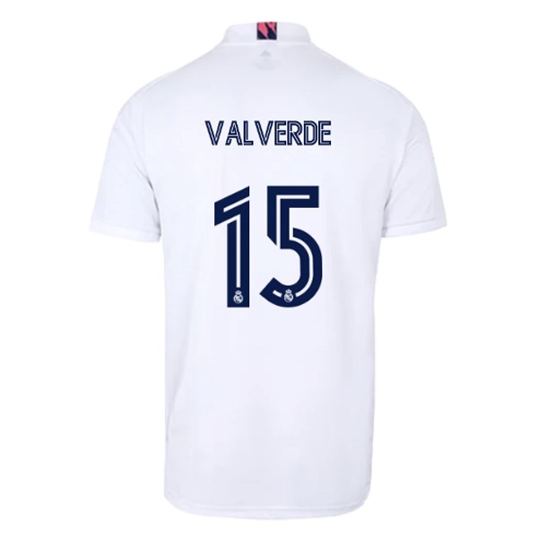 Camiseta Real Madrid 1ª NO.15 Valverde 2020-2021 Blanco
